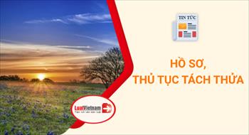 Hướng dẫn hồ sơ, thủ tục tách thửa 2020