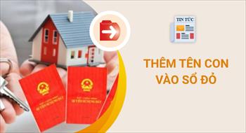 Có được thêm tên con vào Sổ đỏ, Sổ hồng?