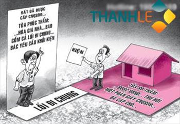 Tranh chấp phần lối đi chung